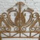 Peacock style rattan headboard