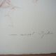 GILI Marcel - Original lithograph "Naked woman" 50x65cm