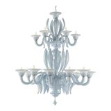 Contemporary Mid-Century Modern Venetian Style Murano Glass Chandelier