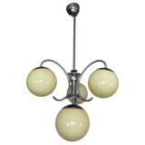 Chrome Art Deco pendant lamp