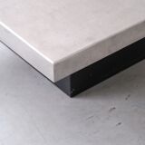 Metal mid-century etched coffee table