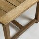 Table de monastère française en chêne du 19ème siècle