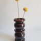Tellor vase 70s brown old vintage
