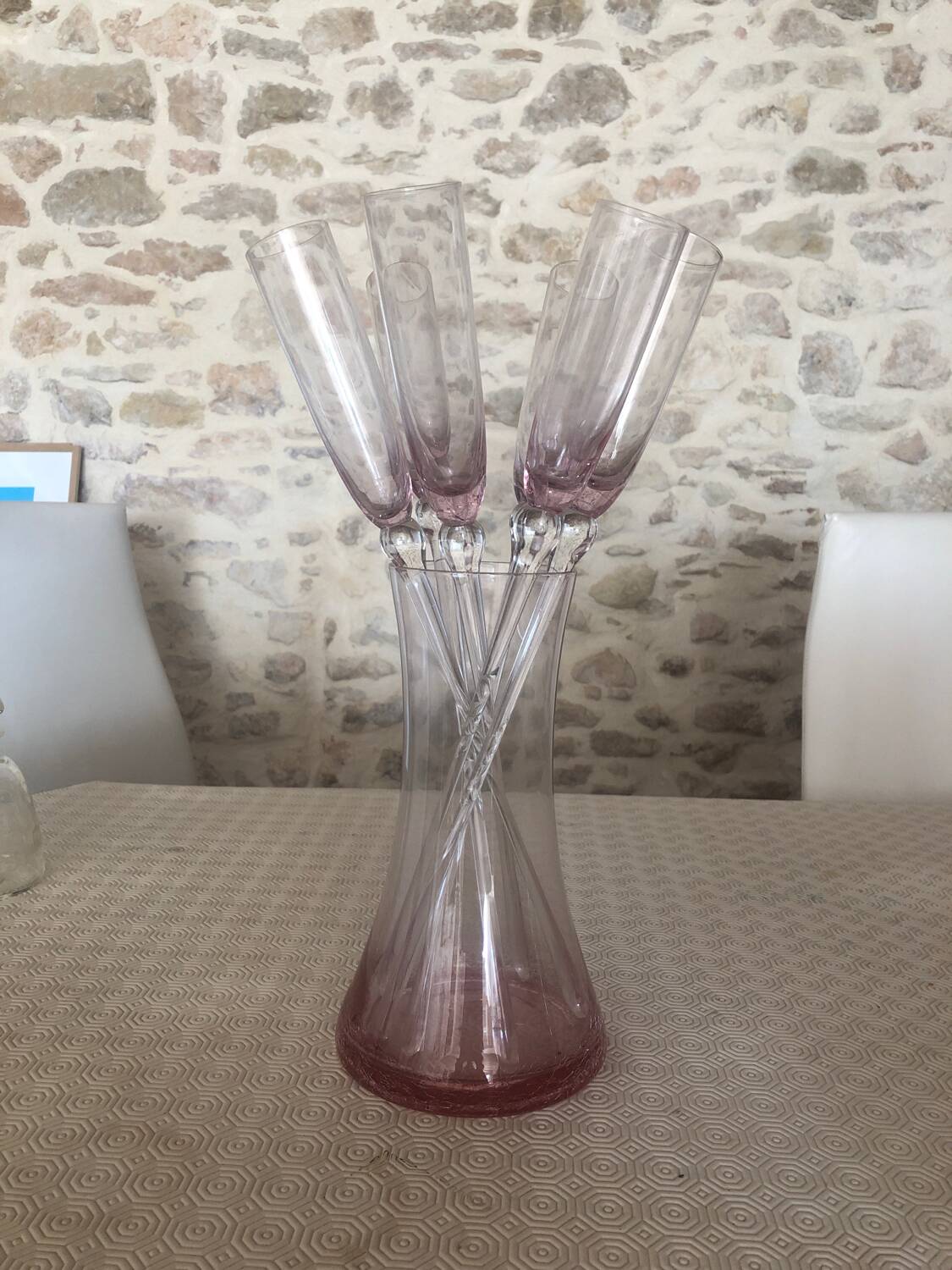 Set of 6 champagne flutes