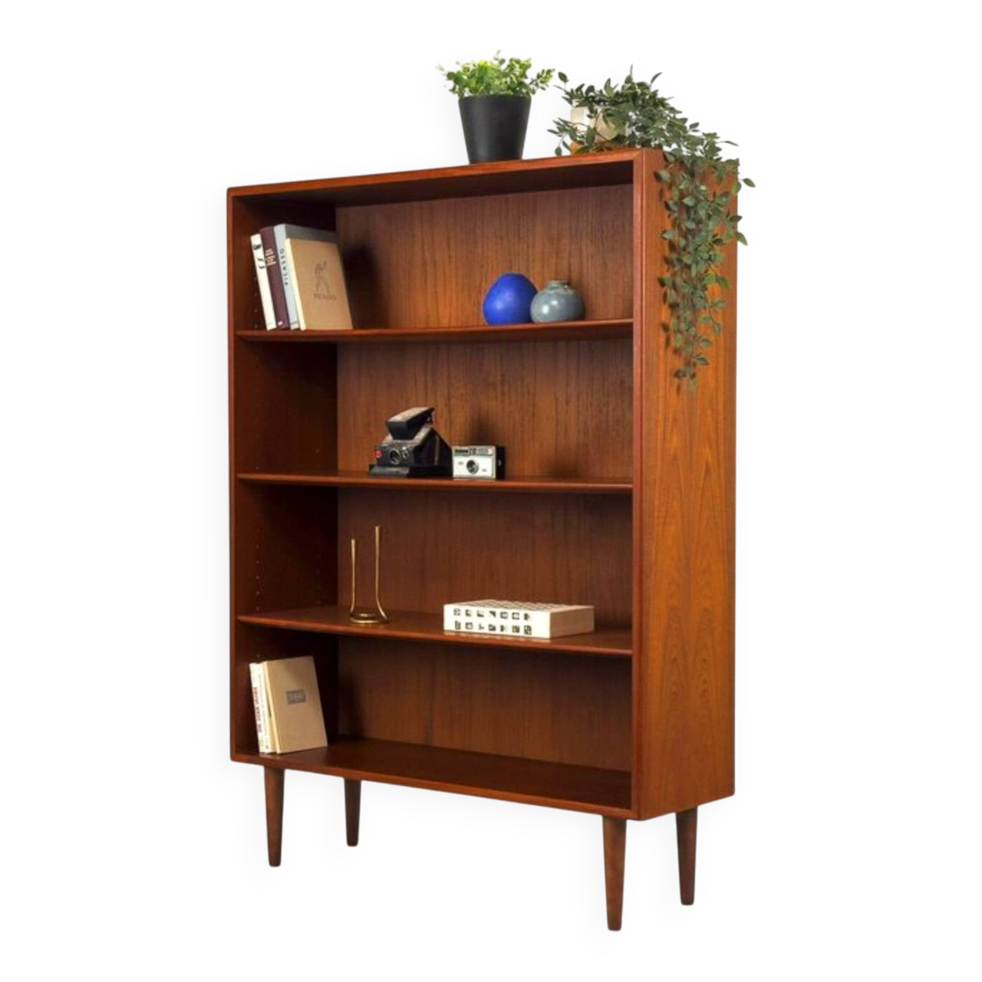 Danish Teak Bookcase by Børge Mogensen for Søborg, 1960s
