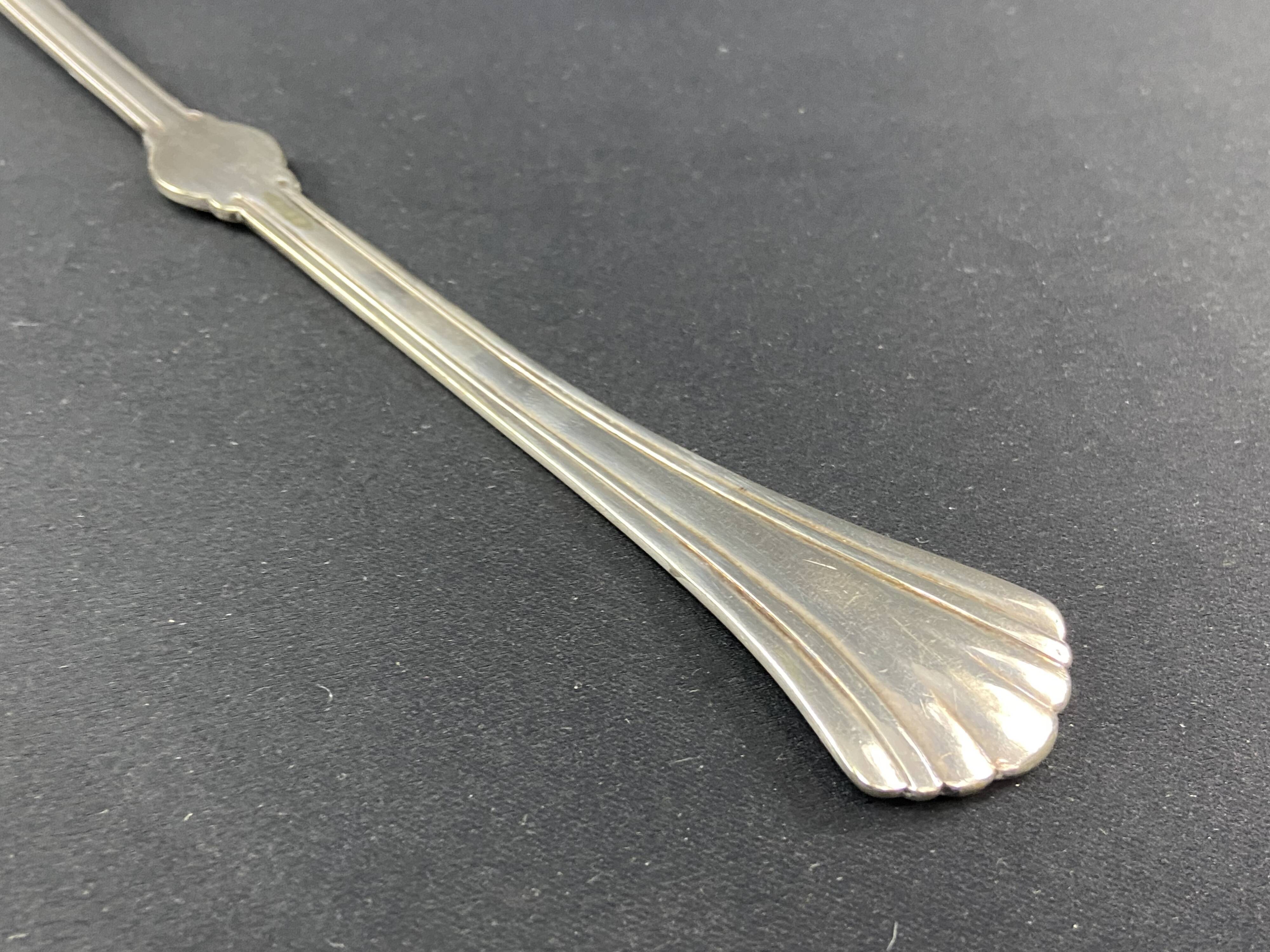Silver-plated metal ladle signed christofle