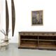 Large Antique Pine Trading Counter