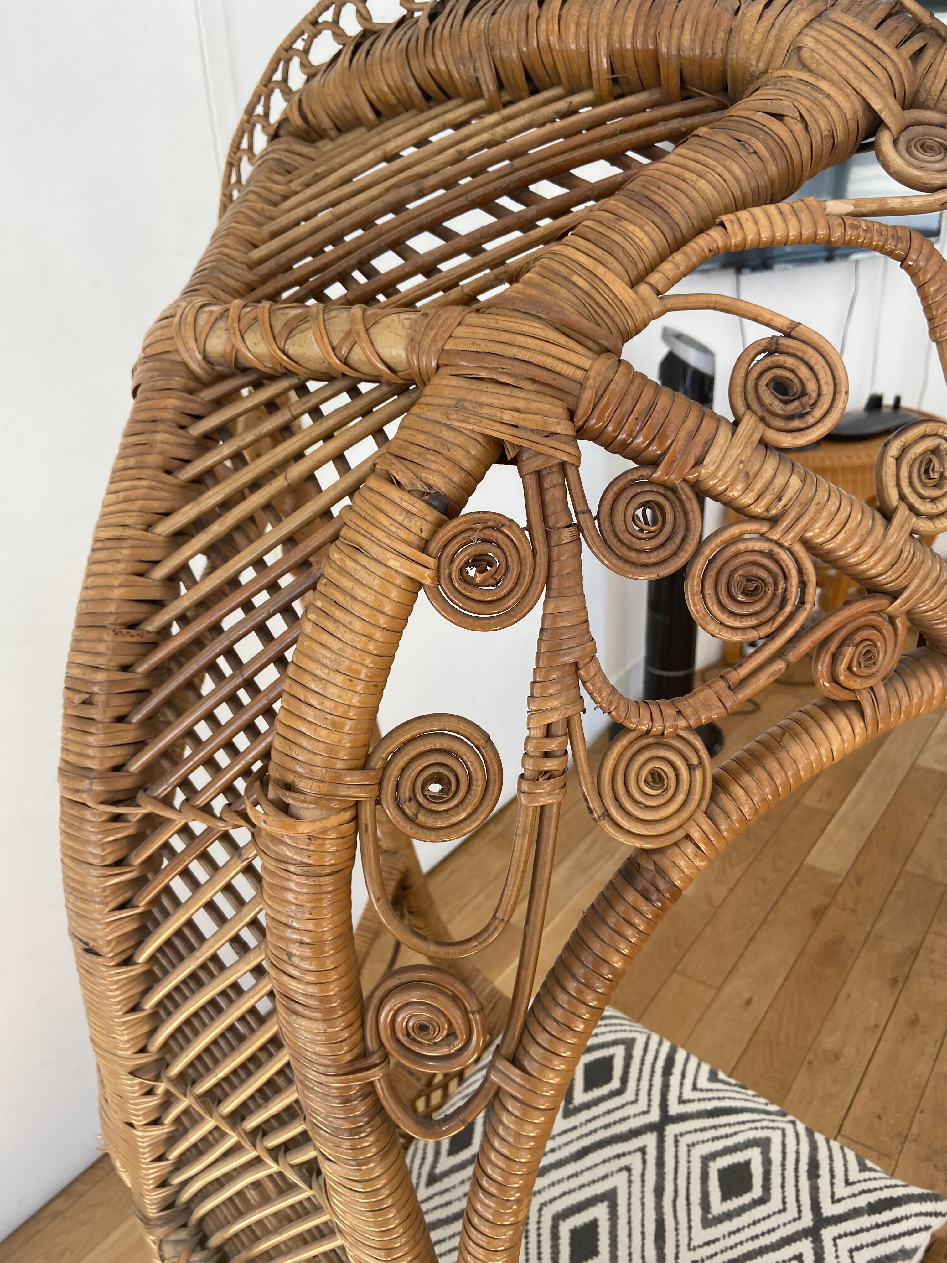 Rattan hanging chair