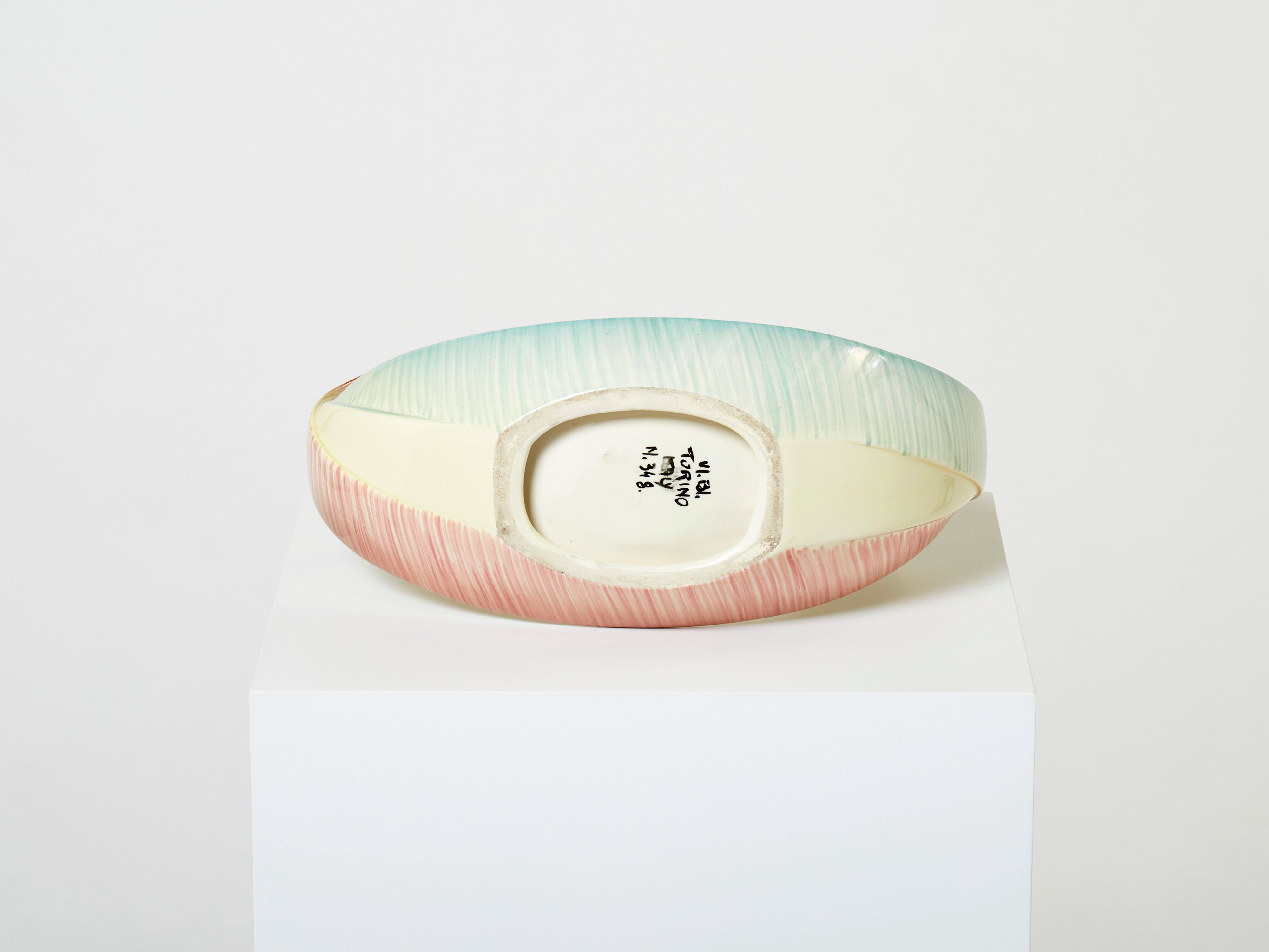 Italian ceramic centerpiece varnished by ViBi Torino around 1960