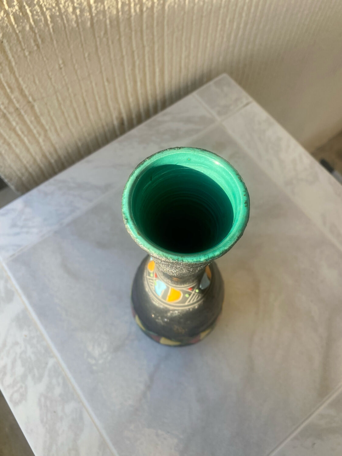 Deruta vase Italy mid-century