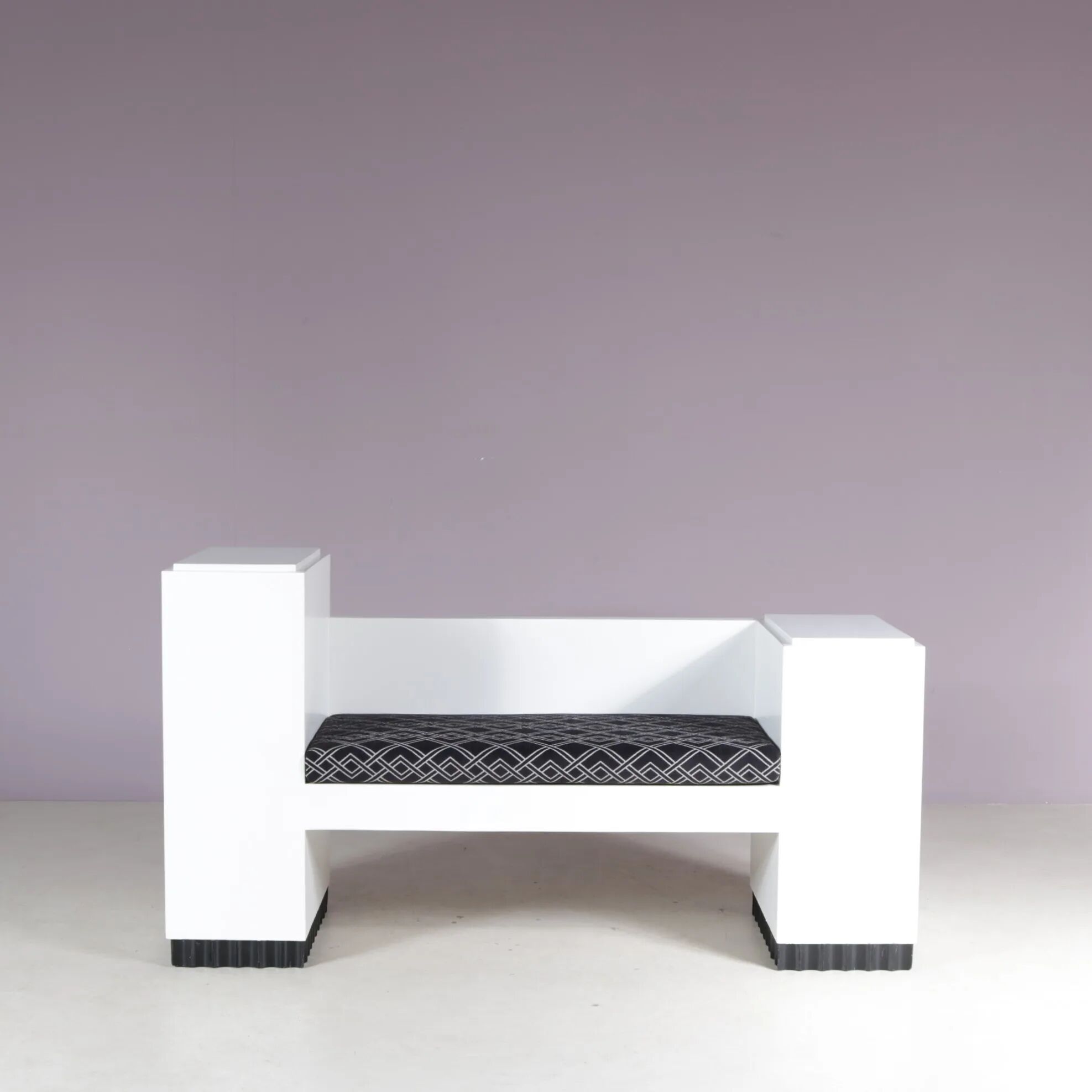1930s Wiener Werkstätte style bench from Austria