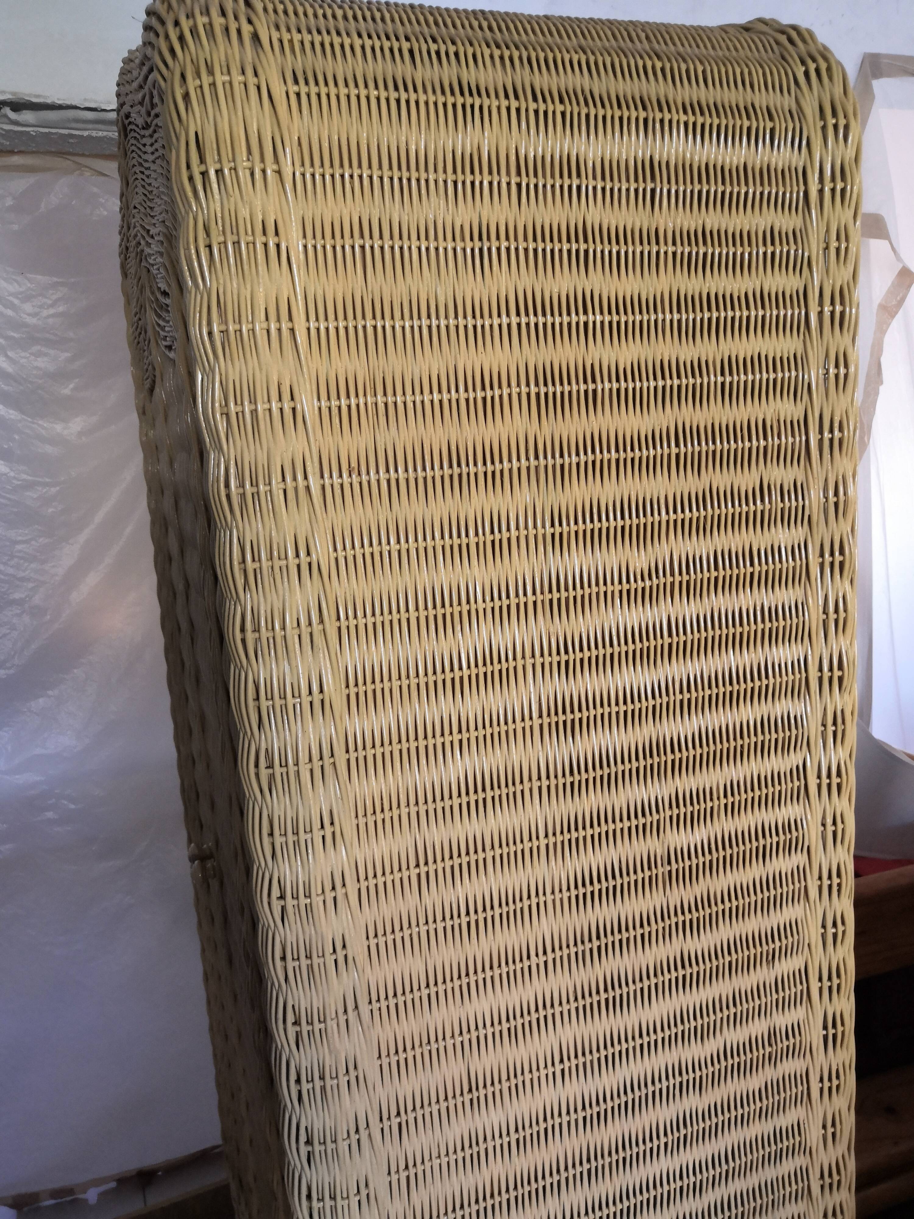 Vintage Rattan Wardrobe 1970s