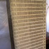 Vintage Rattan Wardrobe 1970s