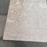 Vintage beige marble coffee table