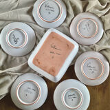 Rare service Vallauris Marius Bessone 1960