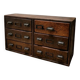 Meuble apothicaire vintage – Petit meuble à tiroirs en bois – Style in