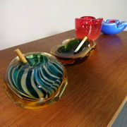 Italian Murano Glass Ashtray, 1960s
