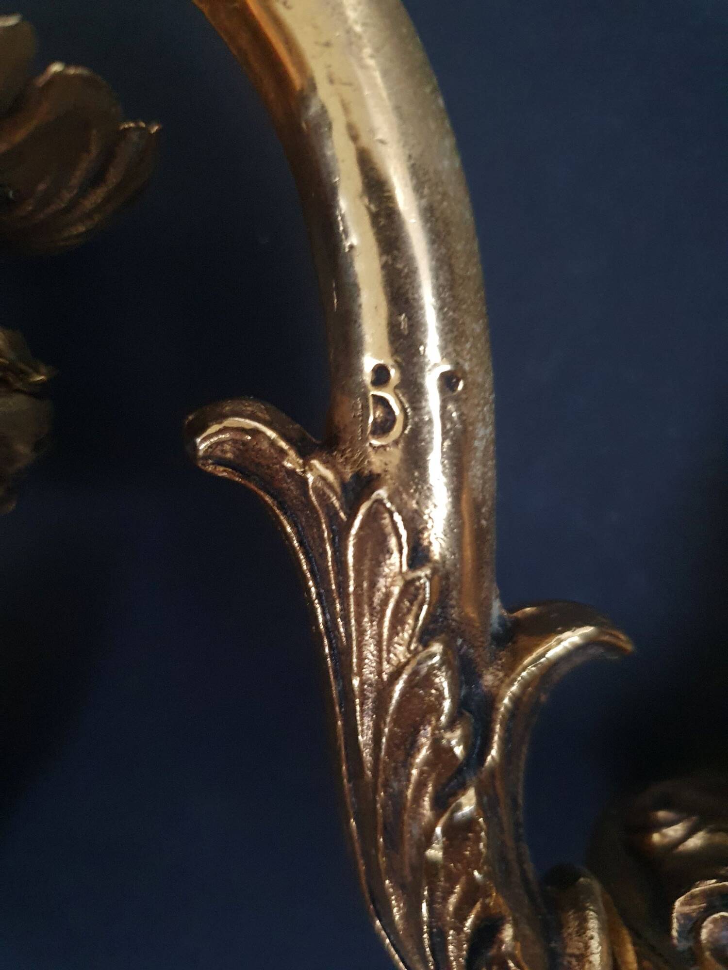 Pair of bronze wall sconces in Empire/Napoleon III style.