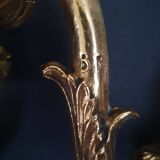 Pair of bronze wall sconces in Empire/Napoleon III style.