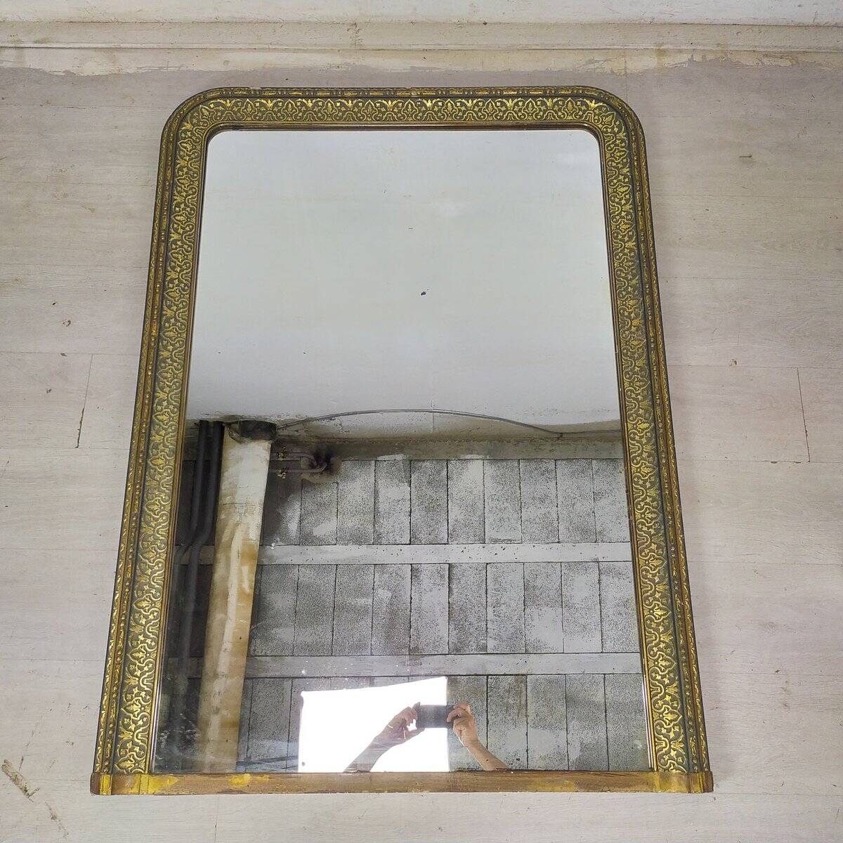 Miroir doré Napoléon III