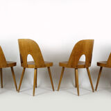 Wooden chairs by oswald haerdtl for ton (thonet), 1960s, set of 4