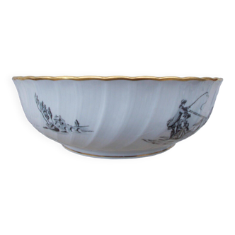 Limoges porcelain salad bowl Bernardaud Marie Antoinette