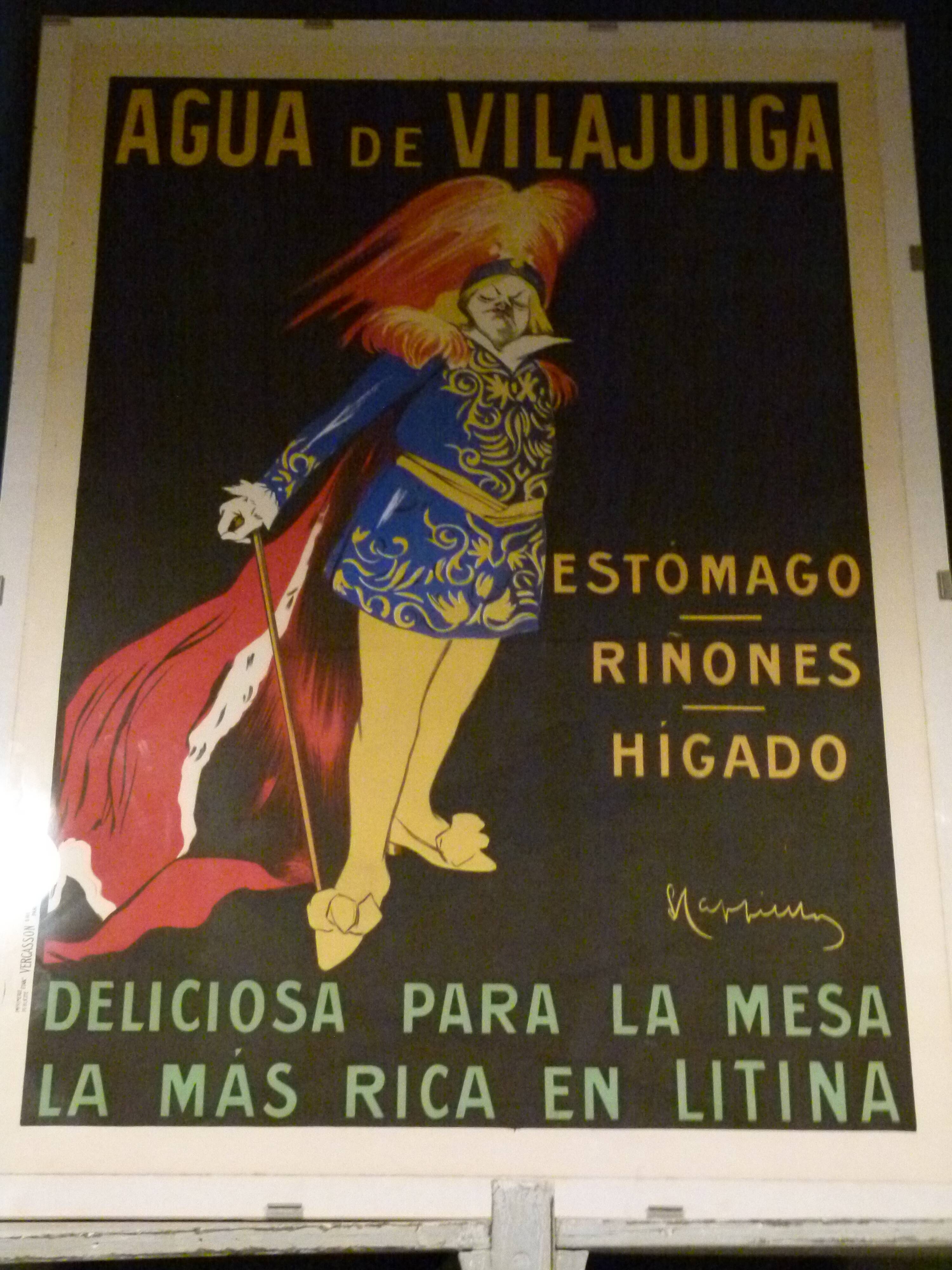 Original poster aigua de vilajuiga by leonetto cappiello