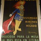 Original poster aigua de vilajuiga by leonetto cappiello