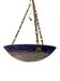 Art Deco pendant light by Jany – Glass paste – Marble decor