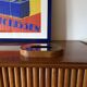 Mid-century olive wood ashtray, Italy ca. 1970