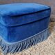 Vintage blue pouf