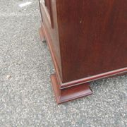 English mahogany bedside table