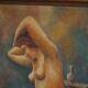 Large oil painting on canvas, unknown Danish artist, late 1800s.
