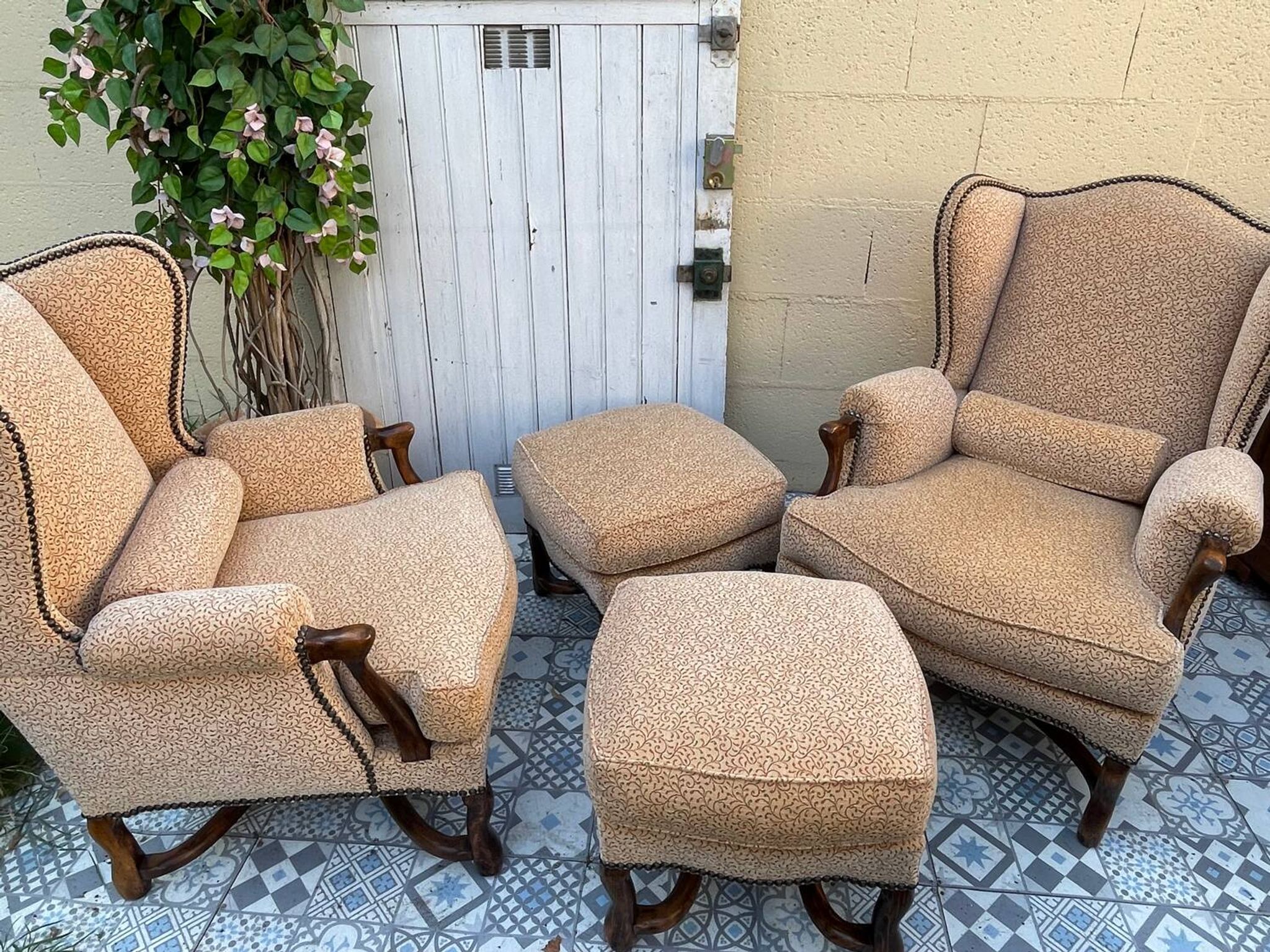 Paire de fauteuils Bergère