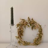 Glass candle holder