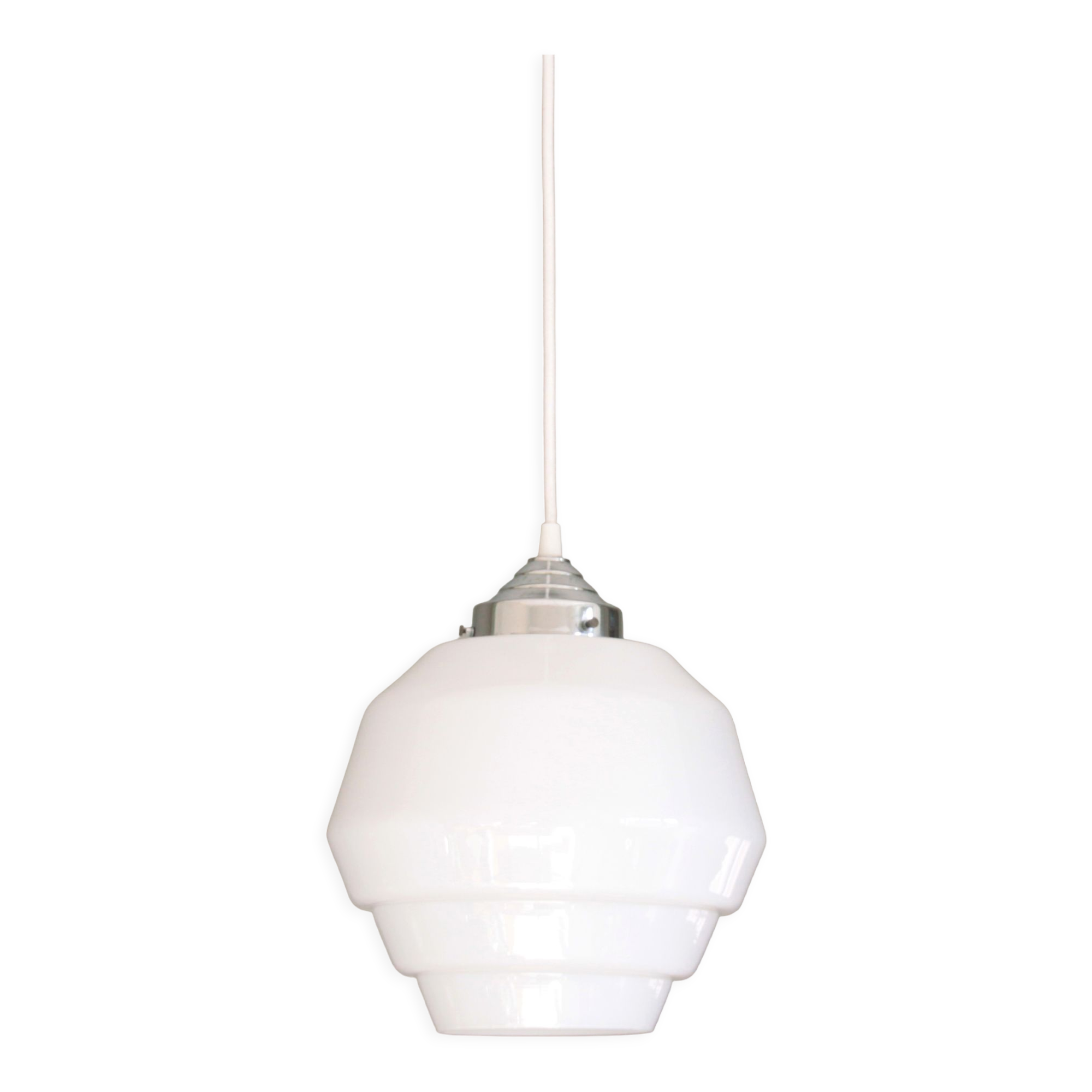 Pendant lamp globe opaline