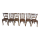 6 chaises bistrot Baumann années 1920-30