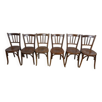 6 Baumann bistro chairs from the 1920s-30s