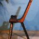 Brutalist tripod chairs 1960