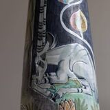 Marian Zawadzki "Oryx" Unique Floor Lamp, Tilgmans Ceramic, Sweden, Dated 1960