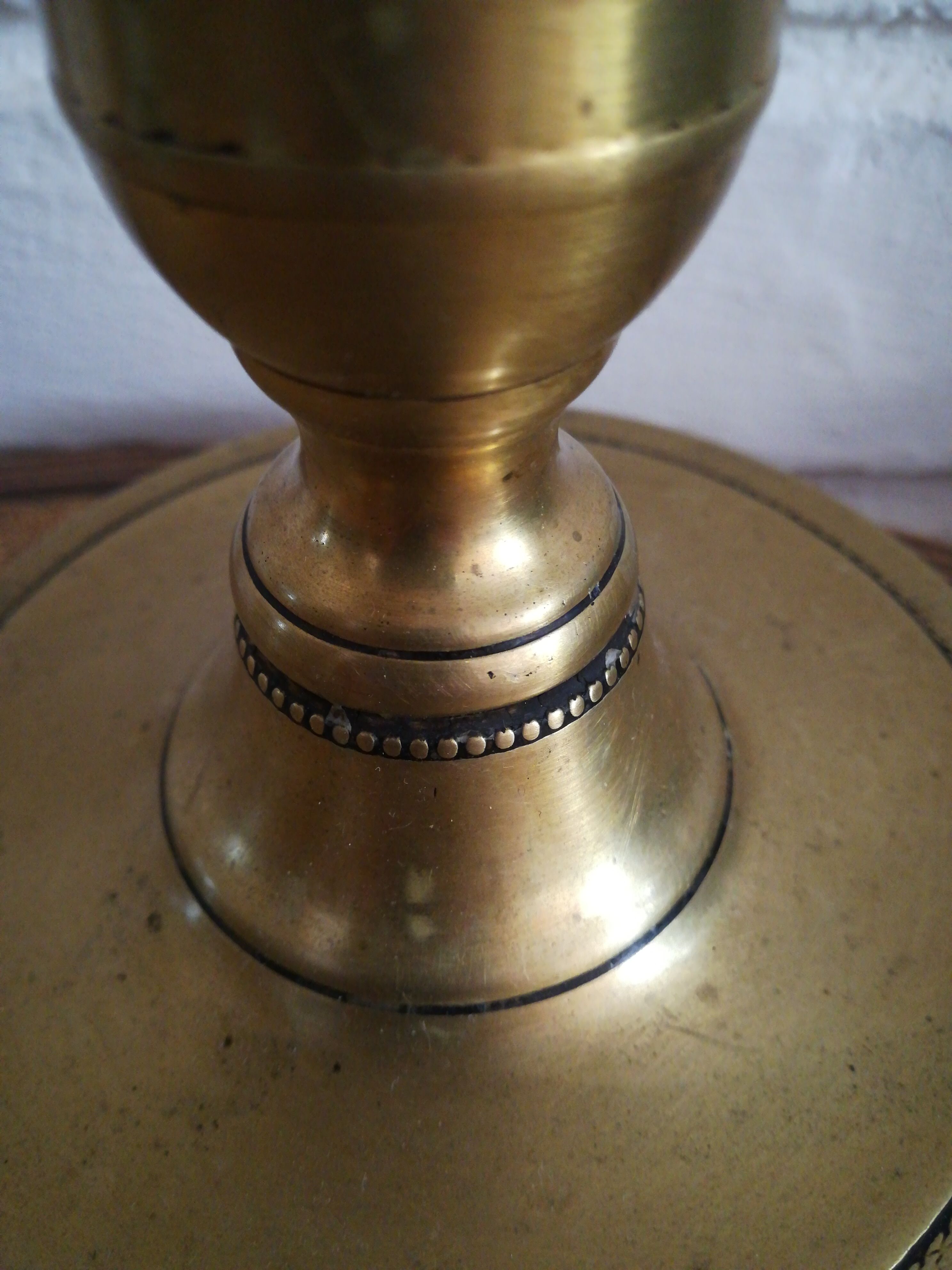 Brass candle holder