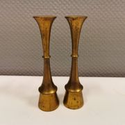 A set of beautiful candlesticks in solid brass.