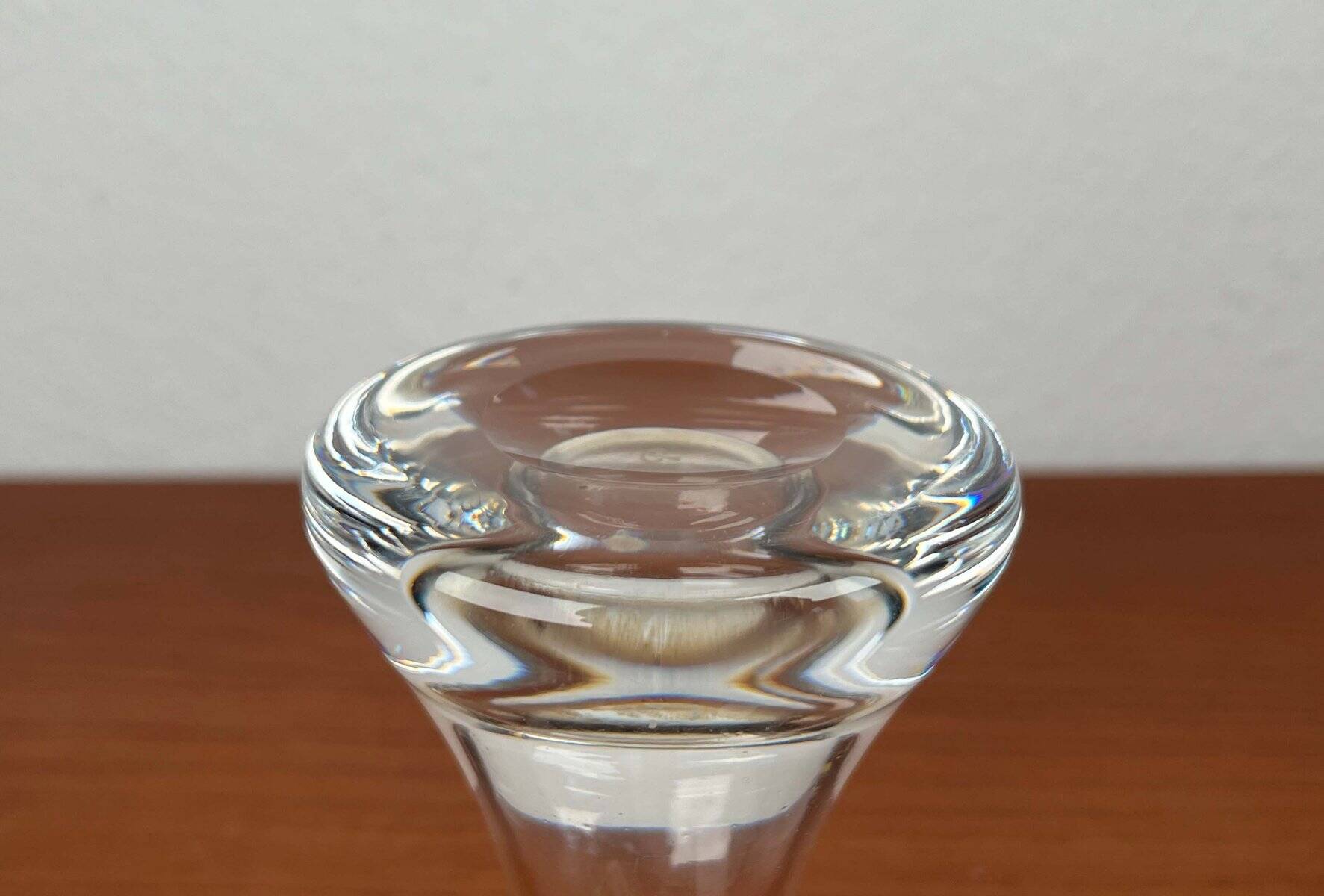 Vintage glass vase from the German Flamingo series by Peill & Putzler, 1970s.