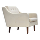 Chaise longue danoise des années 1970, laine d'ameublement, pieds en bois de teck.