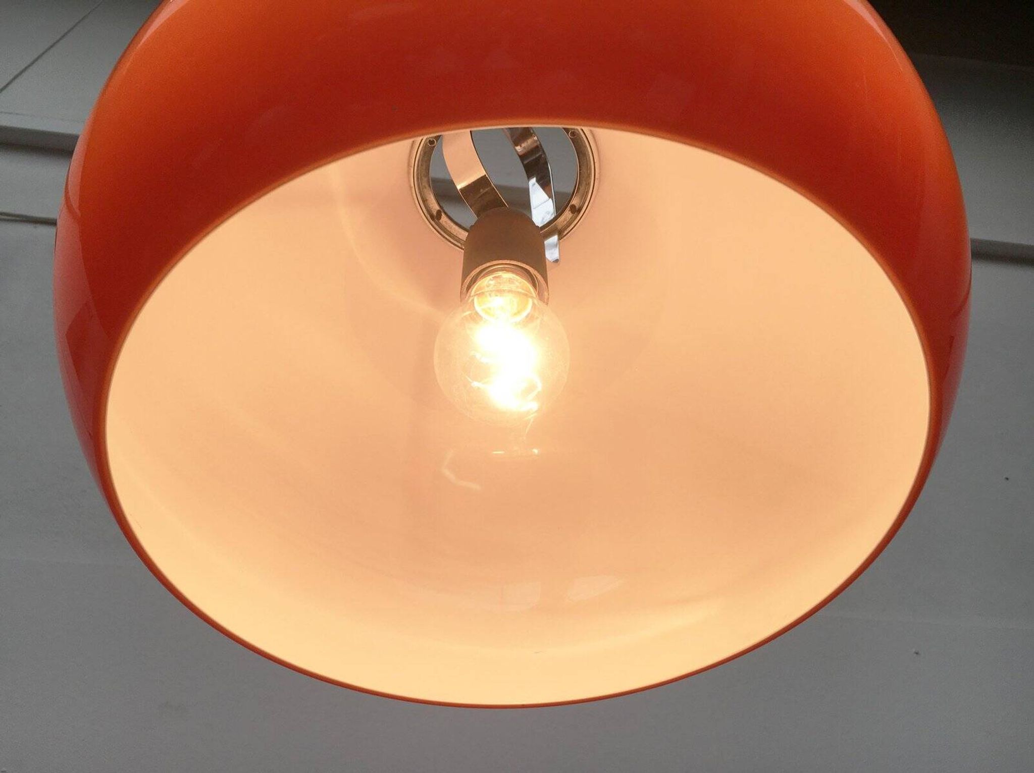 Suspended lamp Zurich Italian from the space age mid-century by Luigi Massoni for Guzzini.