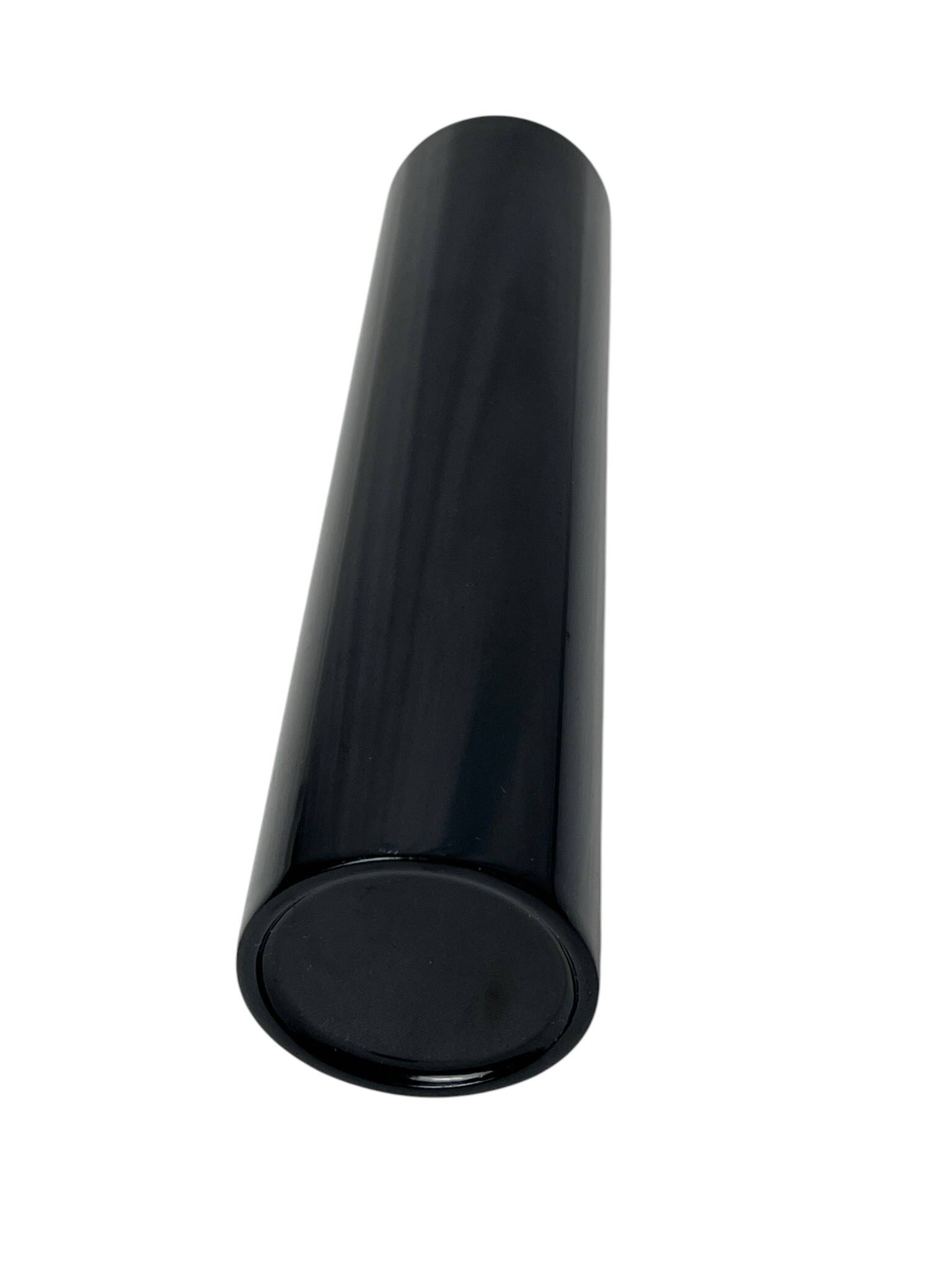 Japon, vase rouleau bois laqué Wajima décor floral XXème