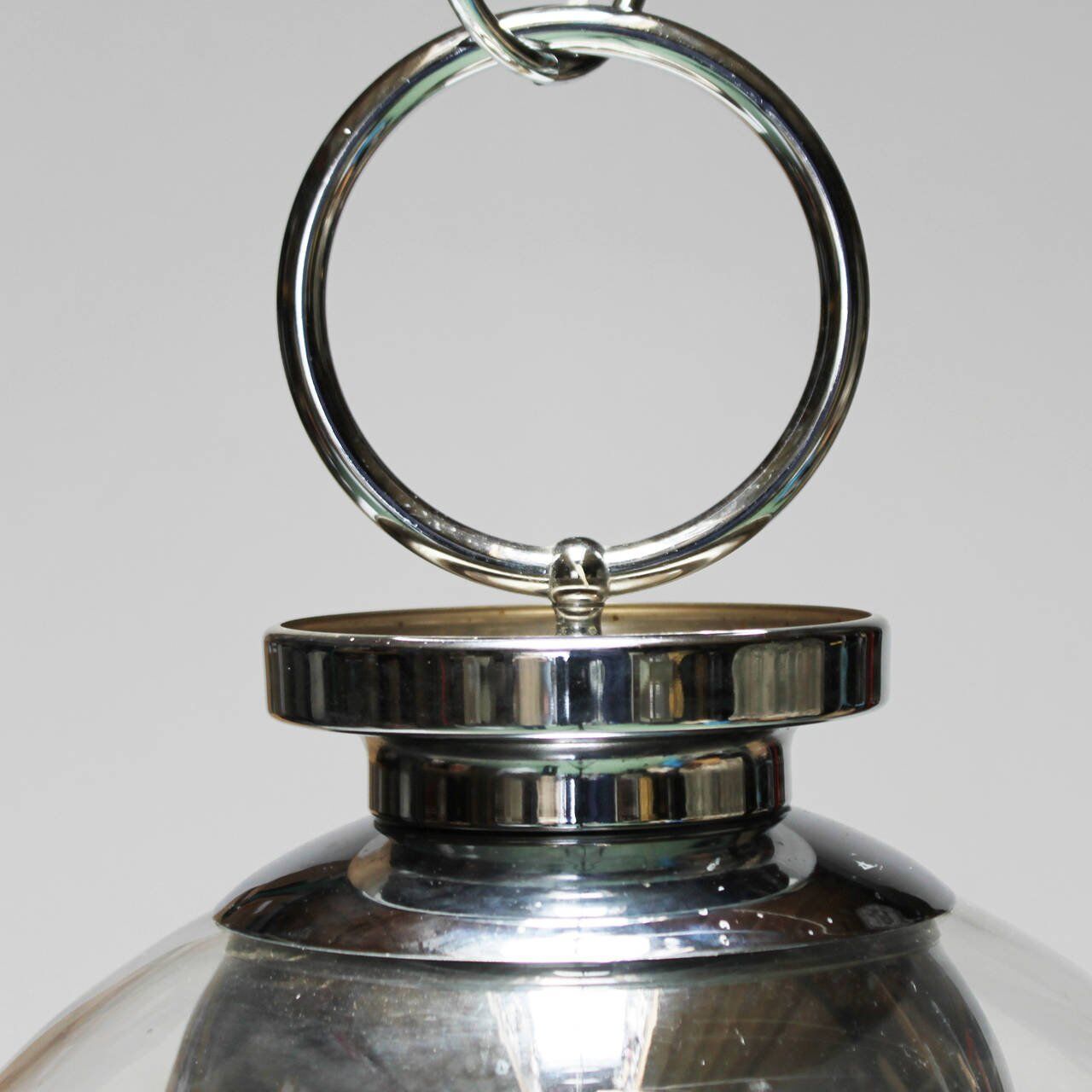 Six bulbs in Murano glass chandelier