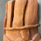 Terracotta sculpture wall light