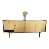 Vintage sideboard from the 50s/60s with tapered legs in a Scandinavian style.