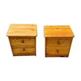 Serie de deux tables de nuit